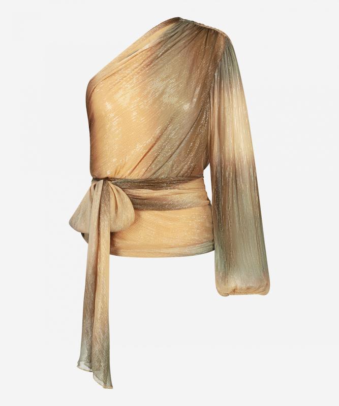 Ibana Tawie Lurex | Neutral Ombre Print