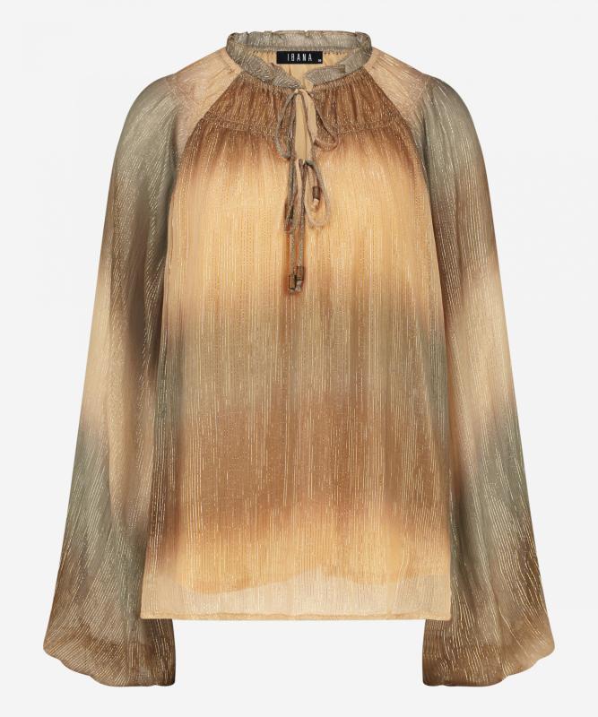 Ibana Tyva Lurex | Neutral Ombre Print