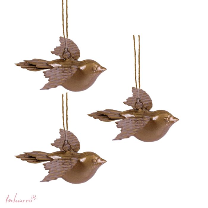 imbarro Bird Binkie Gold set of 3