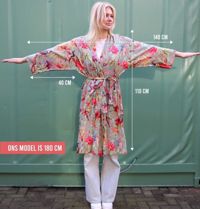 Imbarro Kimono Royal Paradise Turquoise