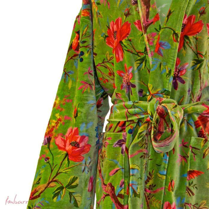 Imbarro Kimono Soft Velvet Paradise Green