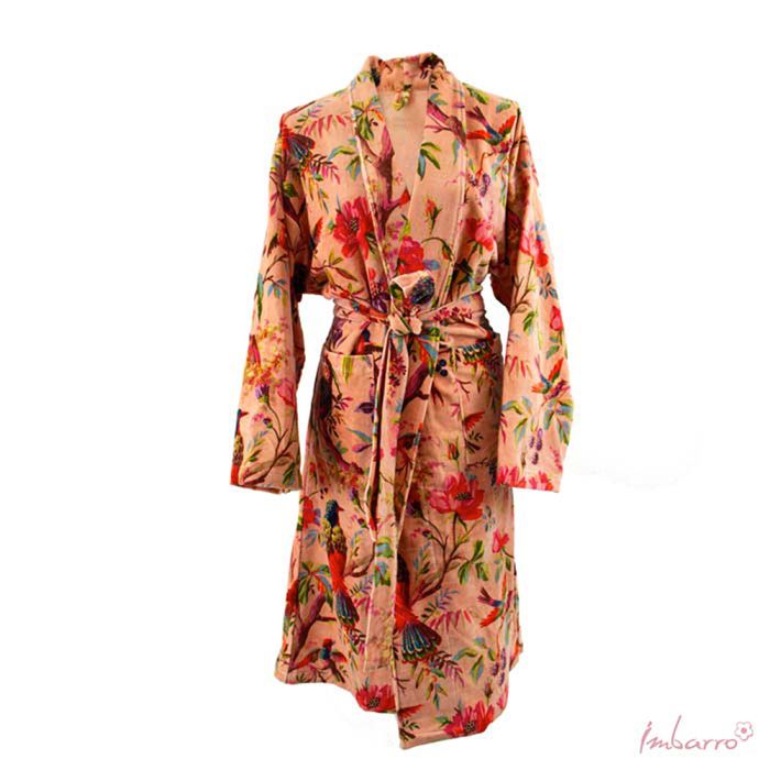 imbarro Kimono Soft Velvet Paradise Pink