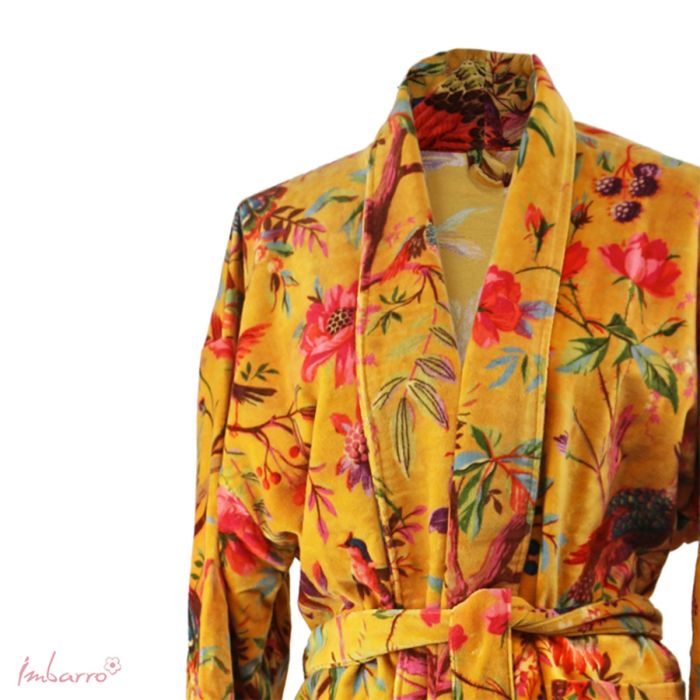 Imbarro Kimono Soft Velvet Paradise Yellow
