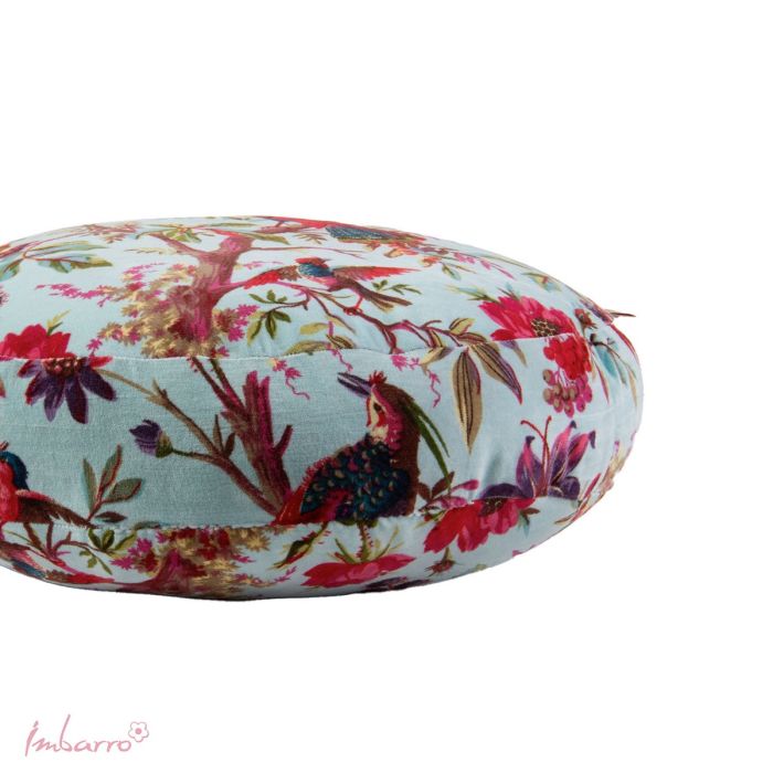 Imbarro Kussen Paradise Round Turquoise