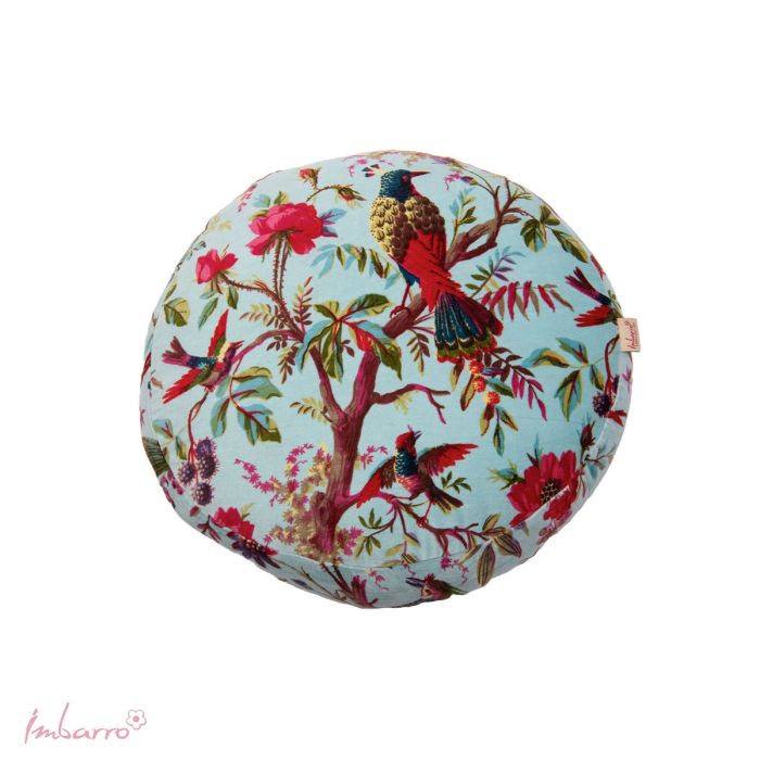 imbarro Kussen Paradise Round Turquoise