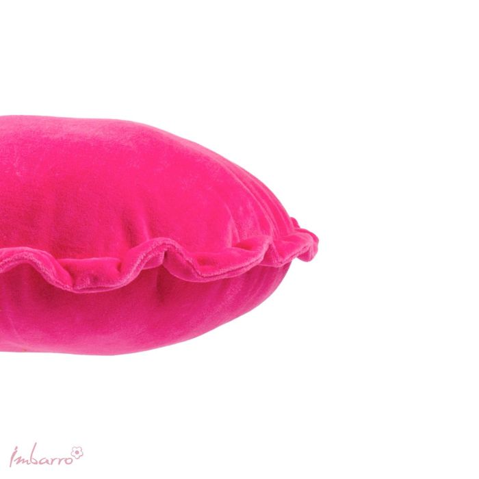 imbarro Kussen Round Ruffle Fuchsia