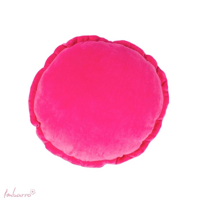 Imbarro Kussen Round Ruffle Fuchsia