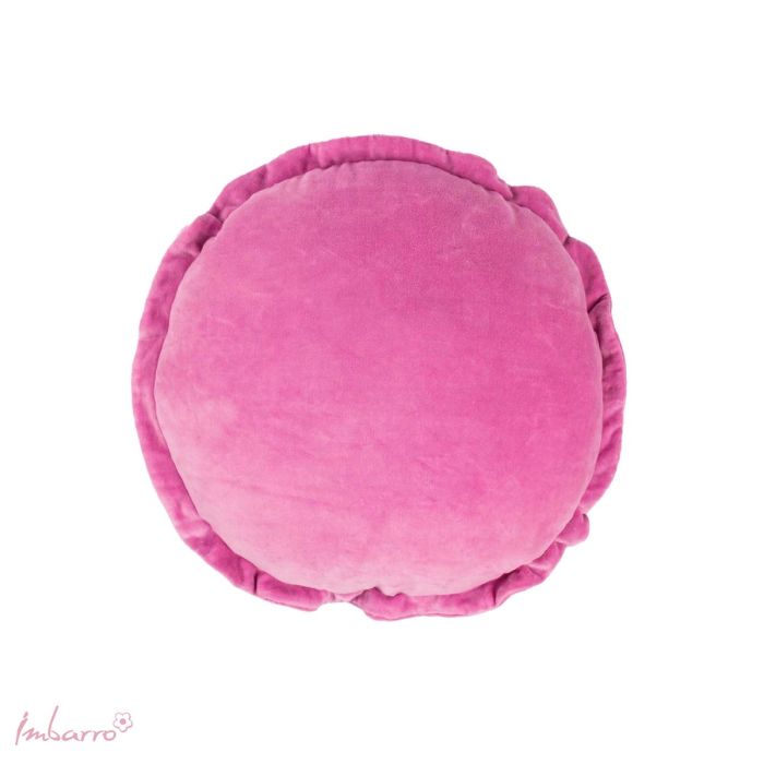 imbarro Kussen Round Ruffle Purple