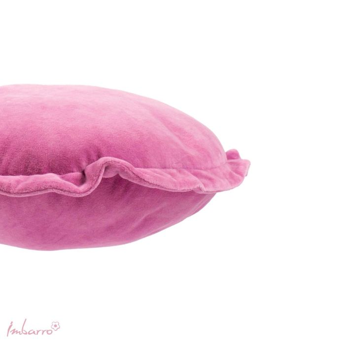 Imbarro Kussen Round Ruffle Purple