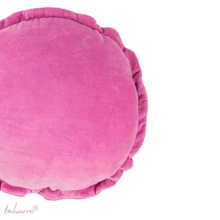 Imbarro Kussen Round Ruffle Purple