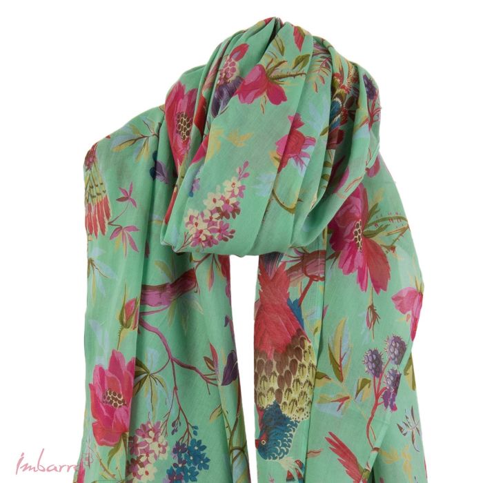 Imbarro Shawl Paradise Cotton Voile Grass