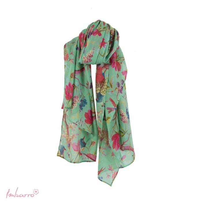 imbarro Shawl Paradise Cotton Voile Grass