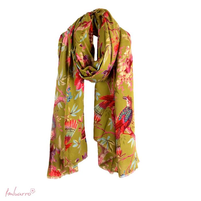 imbarro Shawl Paradise Royal Moss