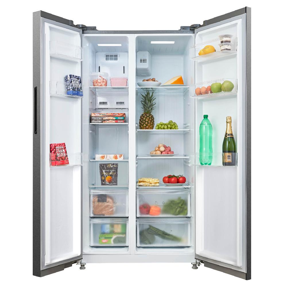 inventum Amerikaanse koelkast - 555 liter - 177 x 90 cm - RVS