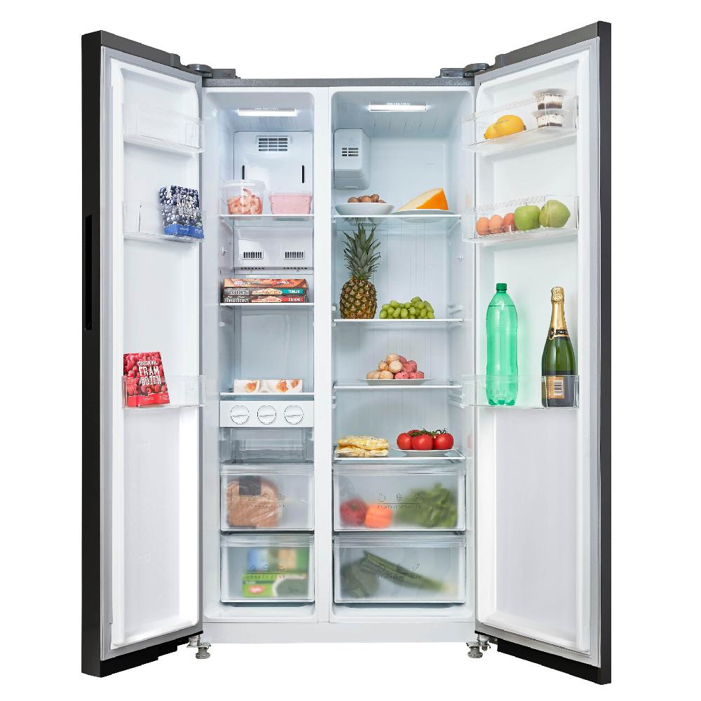 inventum Amerikaanse koelkast - 555 liter - 177 x 90 cm - Zwart