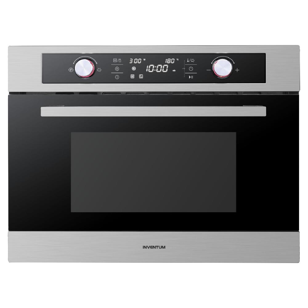 inventum Combimagnetron oven - 44 l - Nis 45 cm - RVS/Zwart