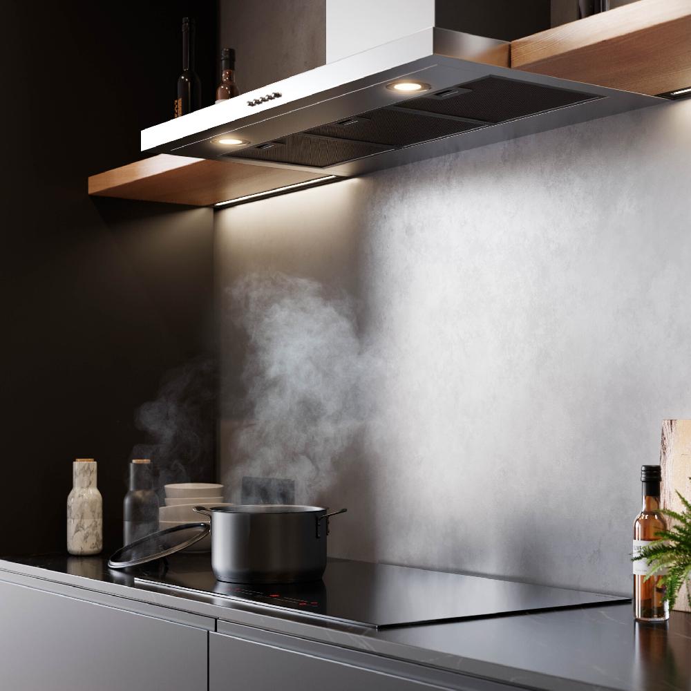 Inventum Afzuigkap - Blokschouw - 90 Cm - RVS