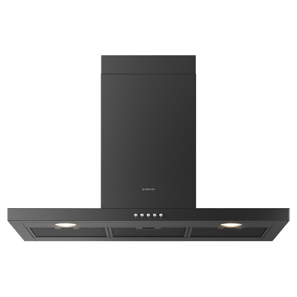 inventum Afzuigkap - Blokschouw - 90 cm - Zwart