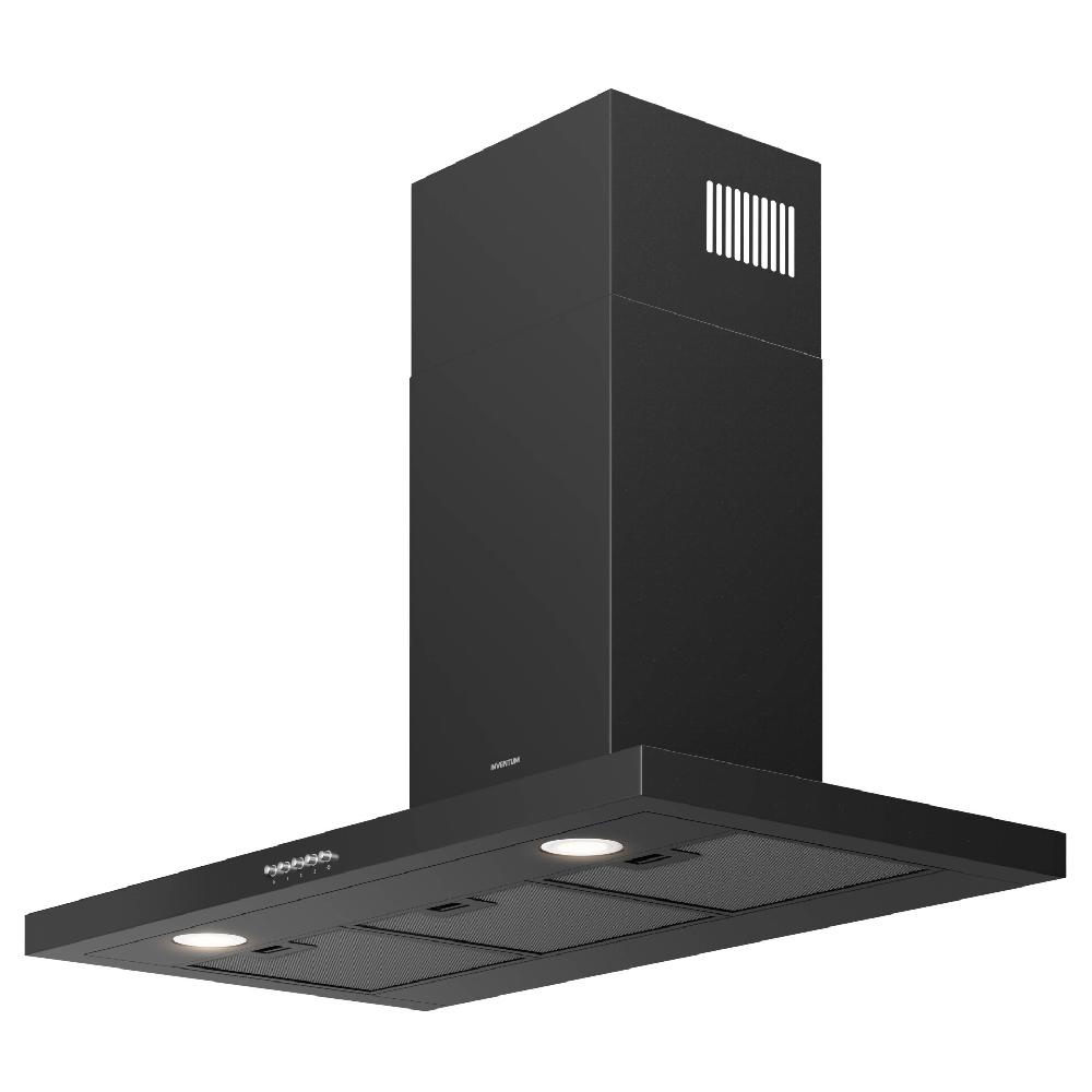 Inventum Afzuigkap - Blokschouw - 90 Cm - Zwart