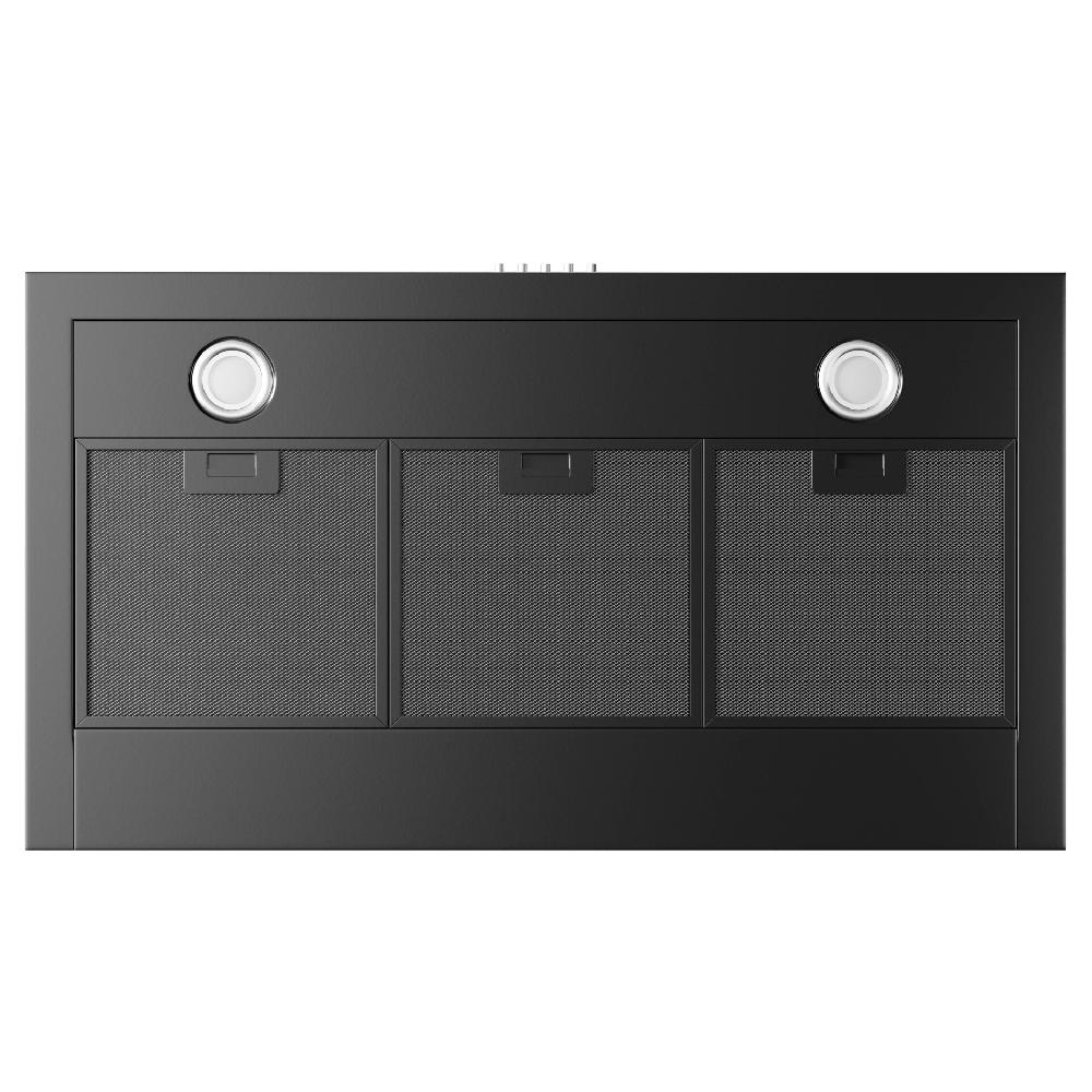 Inventum Afzuigkap - Blokschouw - 90 Cm - Zwart