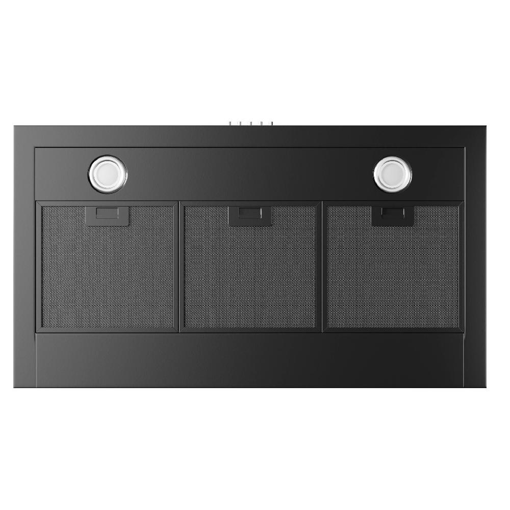 Inventum Afzuigkap - Blokschouw - 90 Cm - Zwart