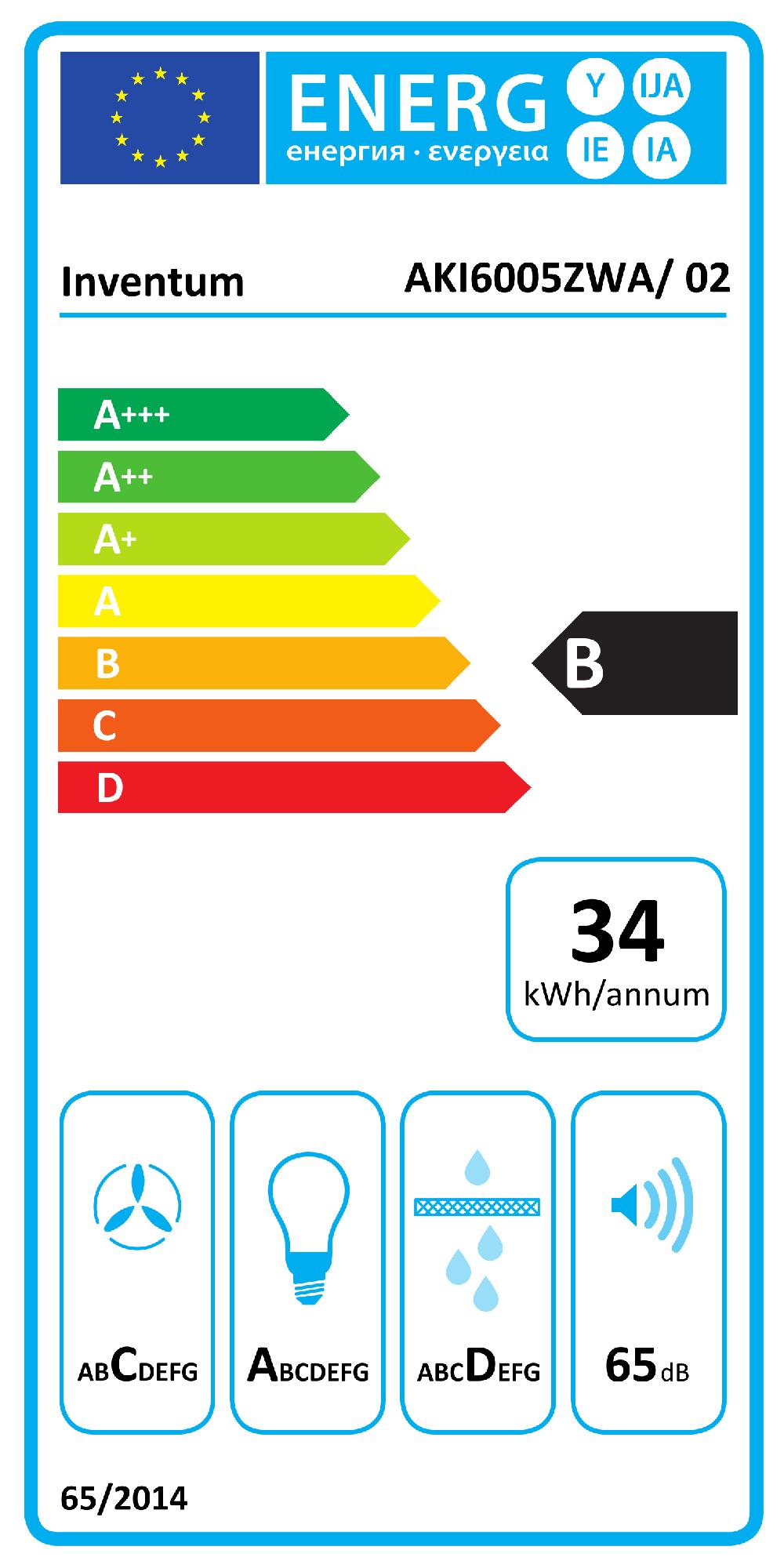 Inventum Afzuigkap - Inbouw - 60 Cm - Zwart