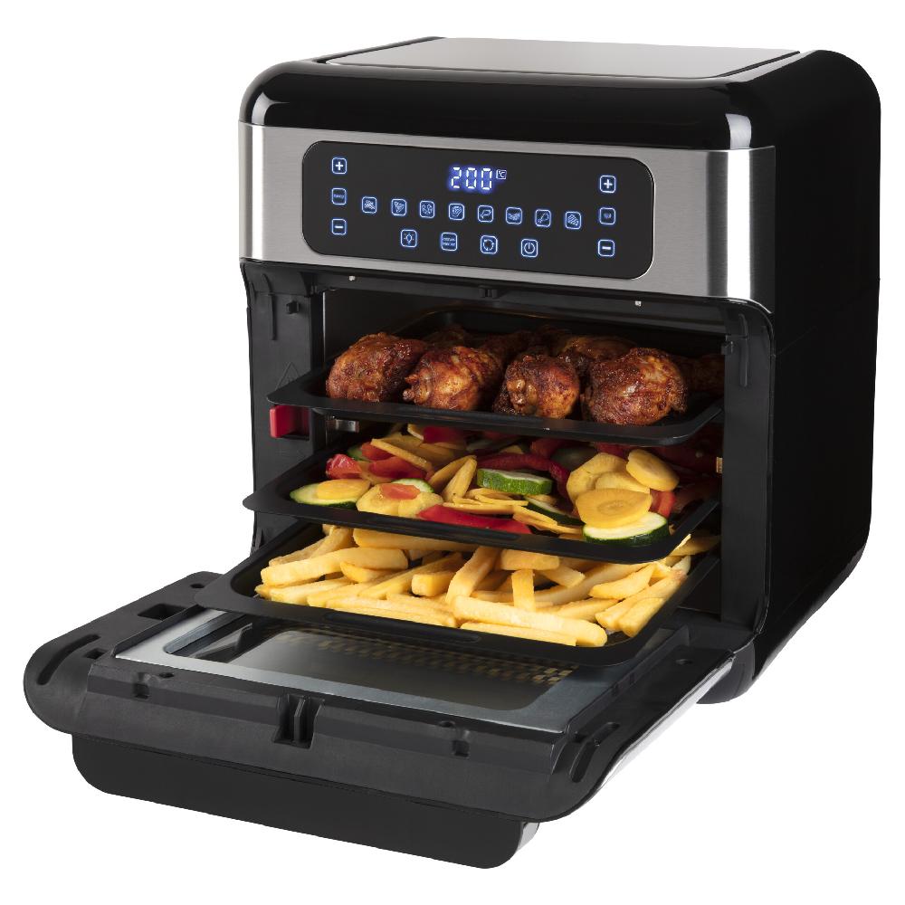 inventum Airfryer oven - Inhoud 12 liter - Zwart/RVS
