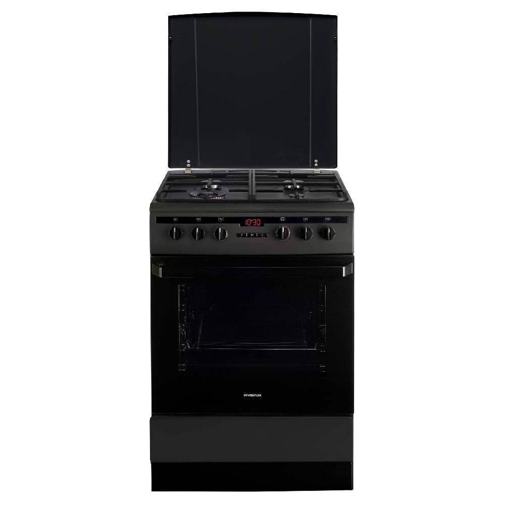 inventum Fornuis - Gas - 60 cm breed - Zwart