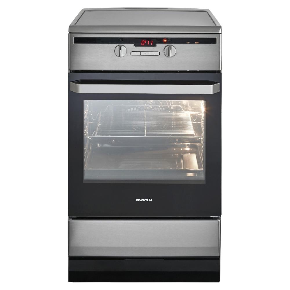 inventum Fornuis - Inductie - 50 cm - RVS/Zwart
