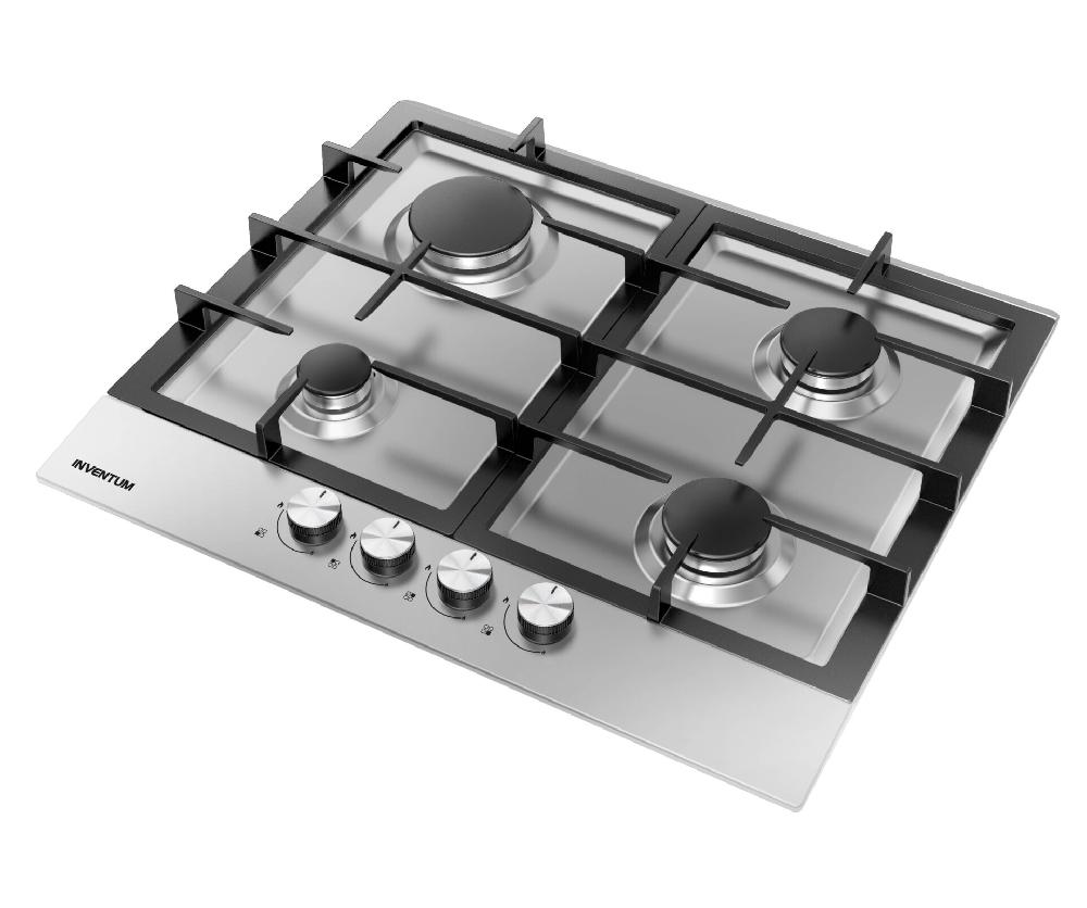 Inventum Gaskookplaat - 59 Cm - RVS