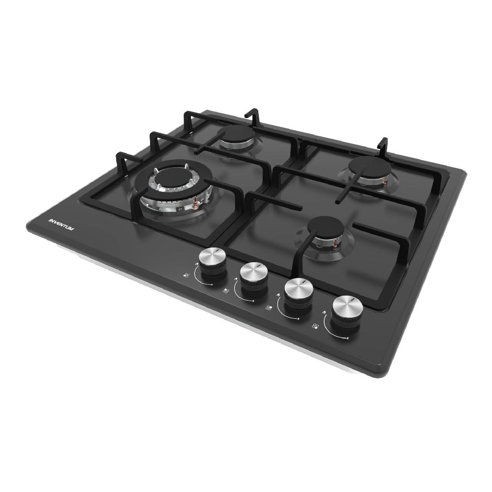 Inventum Gaskookplaat - 59 Cm - Zwart