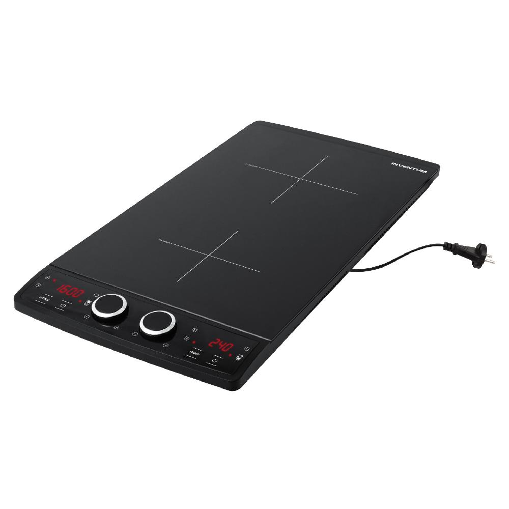 inventum Inductiekookplaat - 2 kookzones - Zwart