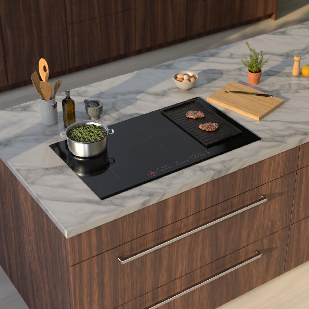 Inventum Inductiekookplaat - 90 Cm - 2-fase