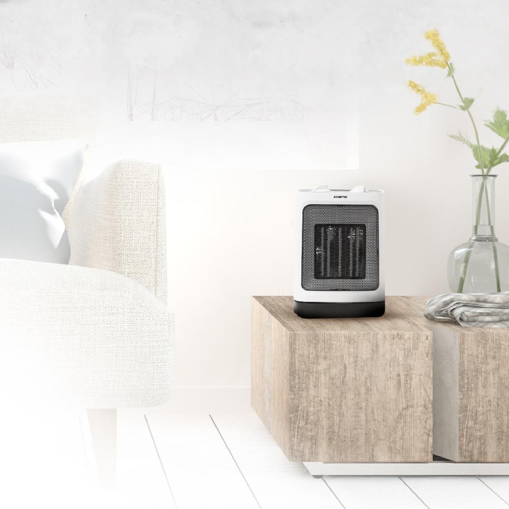 Inventum Keramische Kachel - Tot 60 M³ - Wit/Zwart