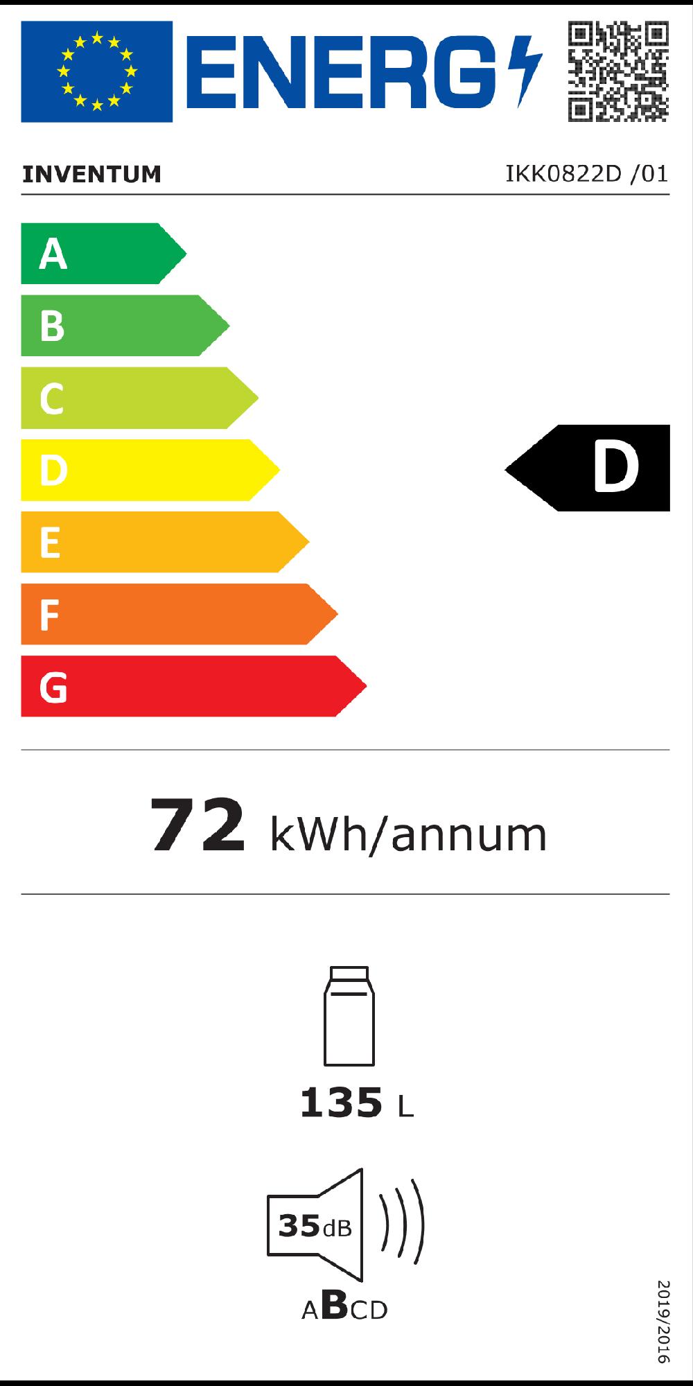 Inventum Koeler - Onderbouw 82 Cm - 135 Liter