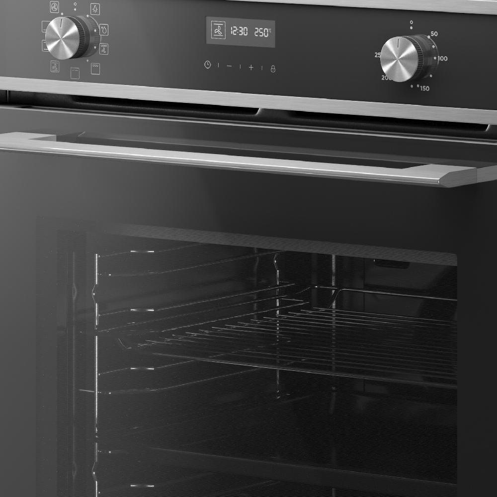 Inventum Oven - 72 L - Nis 60 Cm - Zwart/RVS