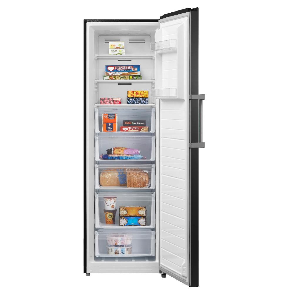 inventum Vriezer - 272 liter - 185 cm hoog - Zwart RVS