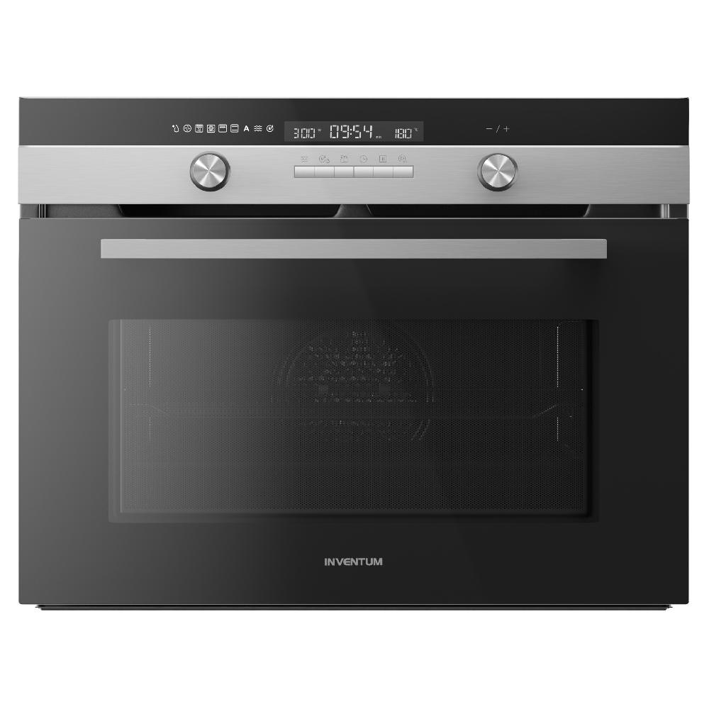 inventum Oven met magnetron - 50 l - Nis 45 cm - RVS/Zwart