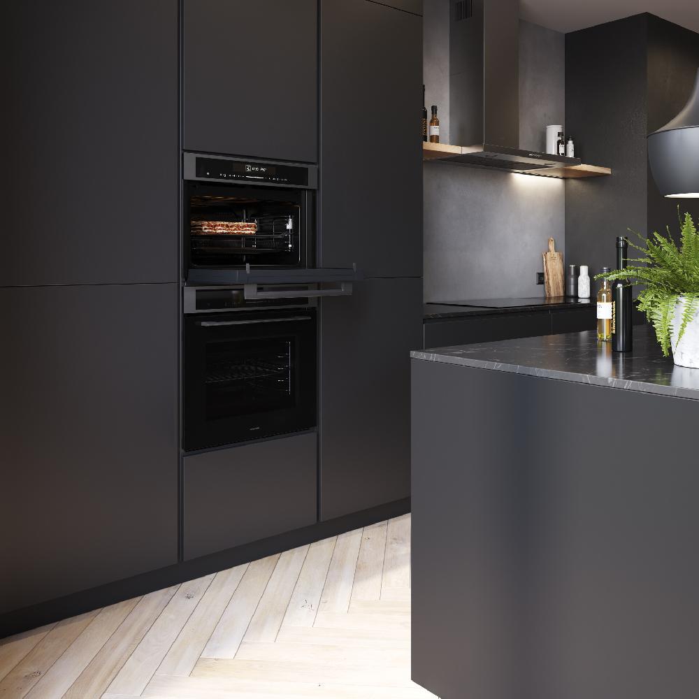 Inventum Oven Met Magnetron - 50 L - Nis 45 Cm - Zwart/RVS