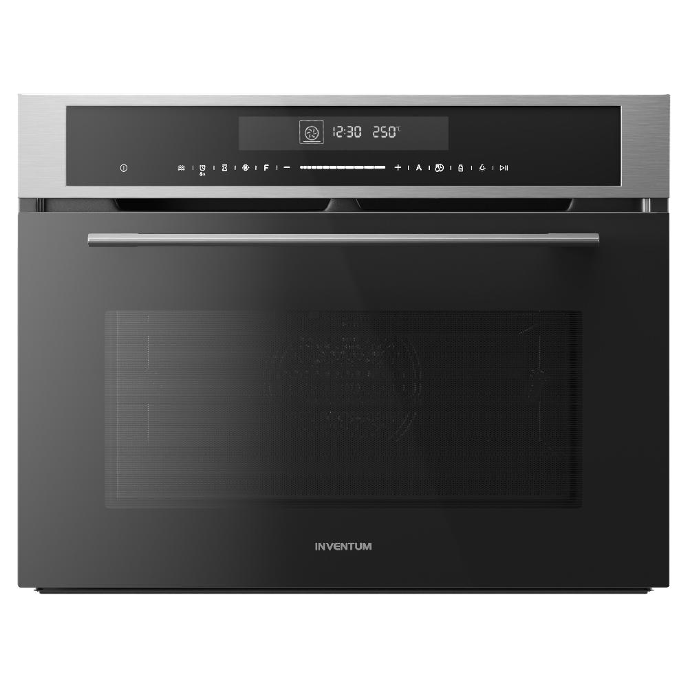 inventum Oven met magnetron - 50 l - Nis 45 cm - Zwart/RVS