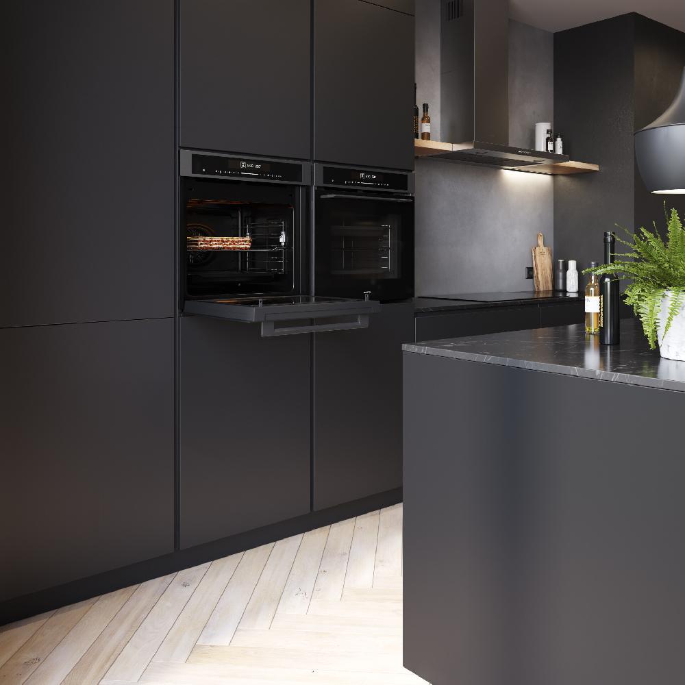 Inventum Oven Met Magnetron - 72 L - Nis 60 Cm - Zwart/RVS