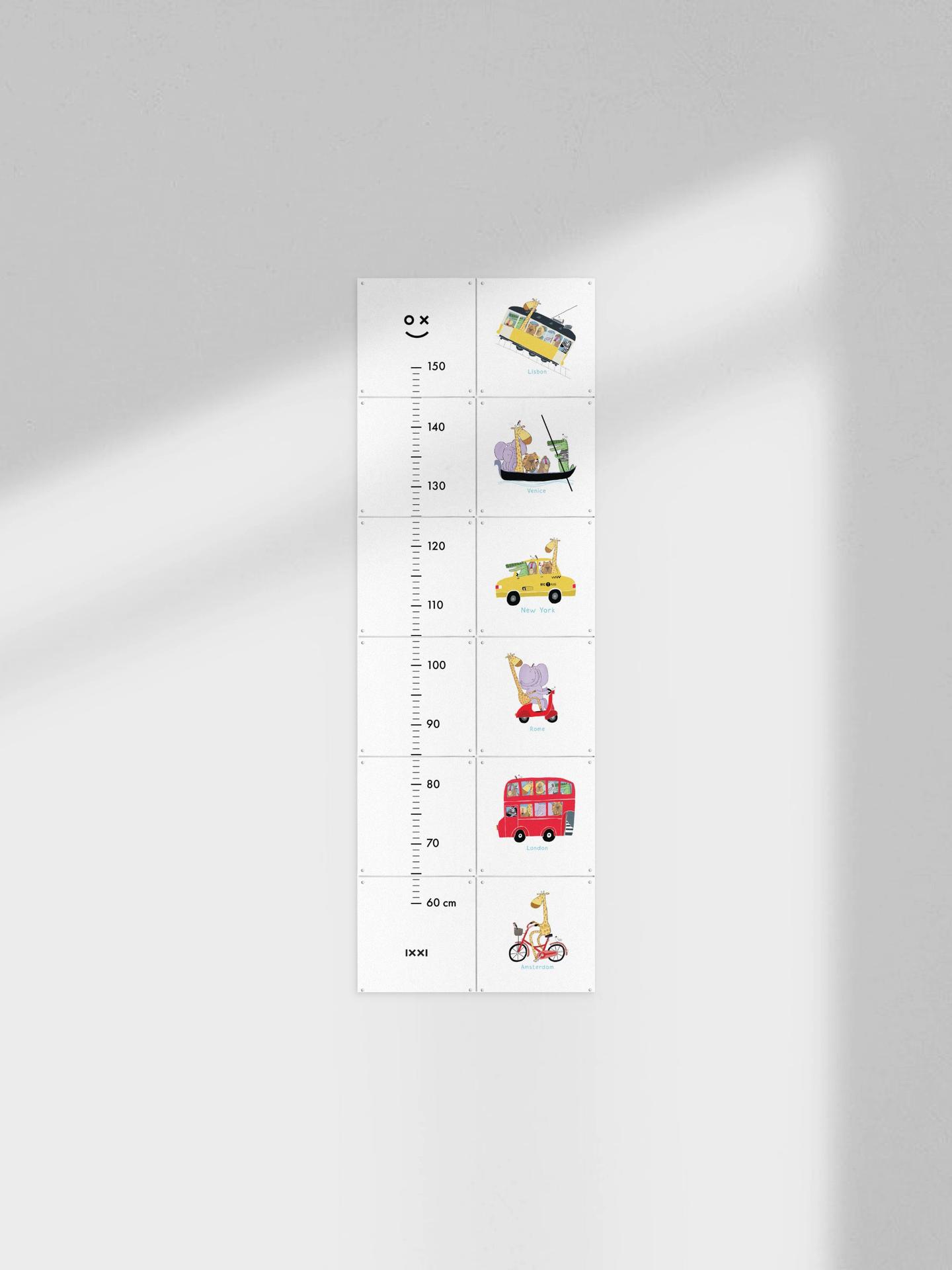 ixxi Carla Daly Travel the World Growth Groeimeter 40 x 120cm € 68