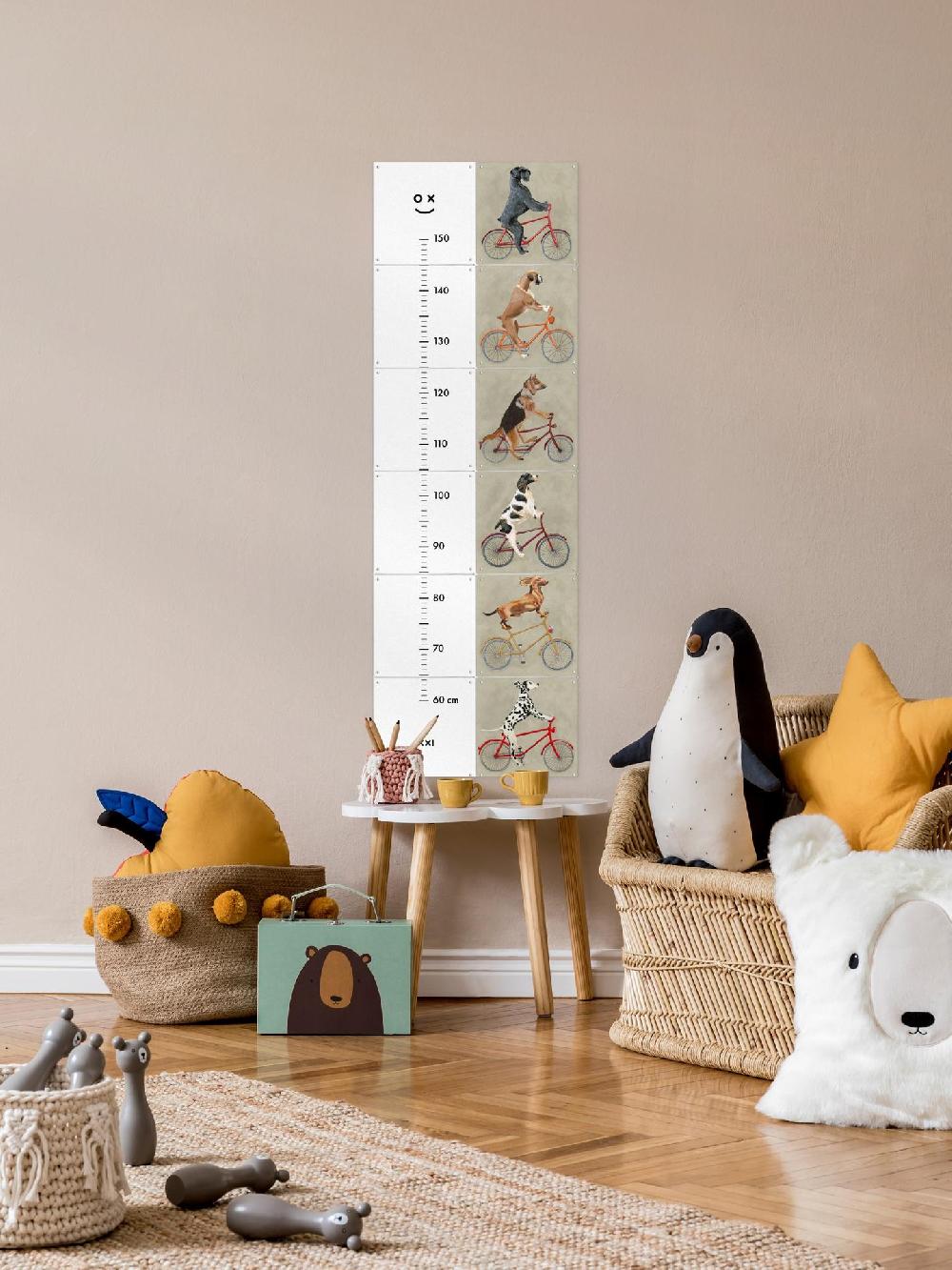 Ixxi Coco De Paris Honden Op Fietsen Groeimeter 40 X 120cm € 68