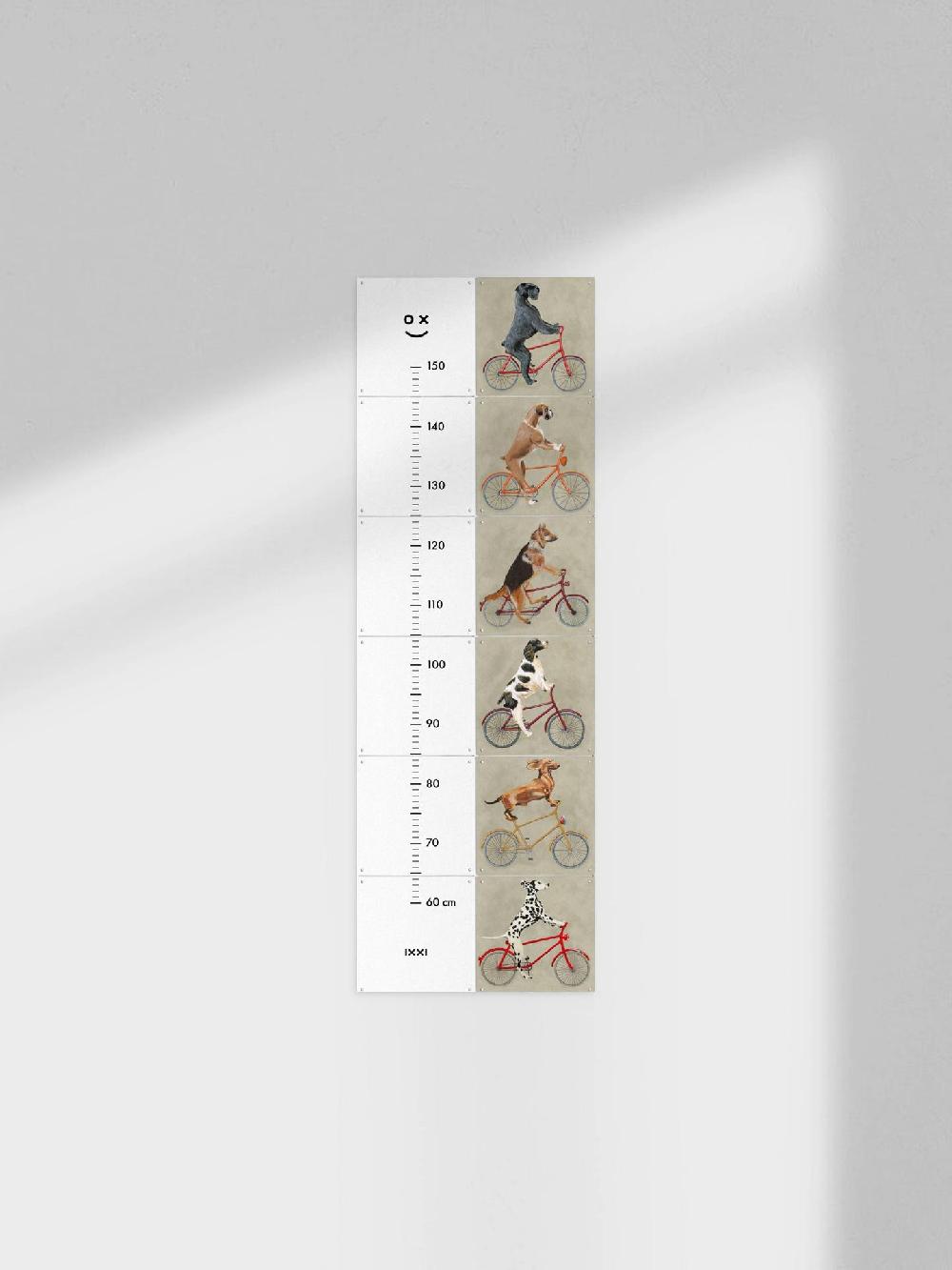 ixxi Coco de Paris Honden op Fietsen Groeimeter 40 x 120cm € 68