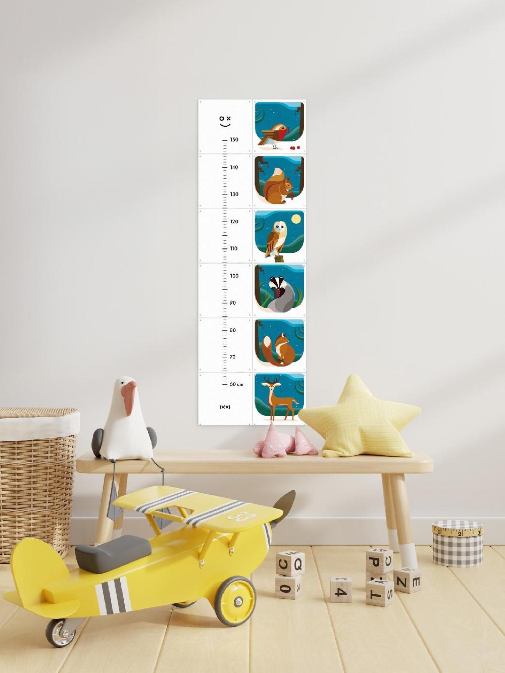 Ixxi Elke Uijtewaal Winter Dieren Groeimeter 40 X 120cm € 68