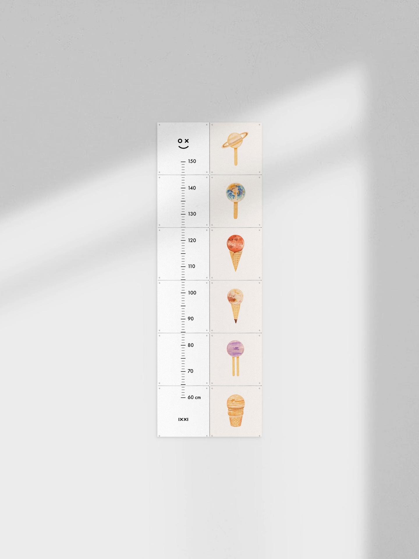 ixxi Florent Bodart IJsplaneten Groeimeter 40 x 120cm € 68