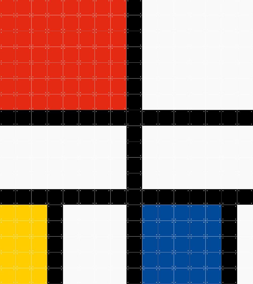 ixxi IXXI Pixels Mondriaan Pixel 160 x 180 cm € 199