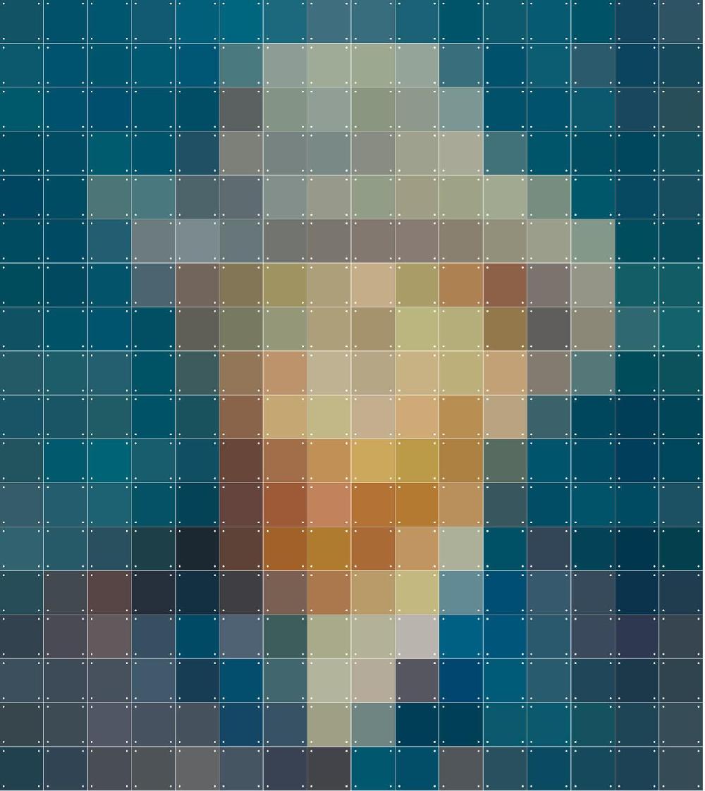 ixxi IXXI Pixels Van Gogh Petrol Pixel vanaf € 99