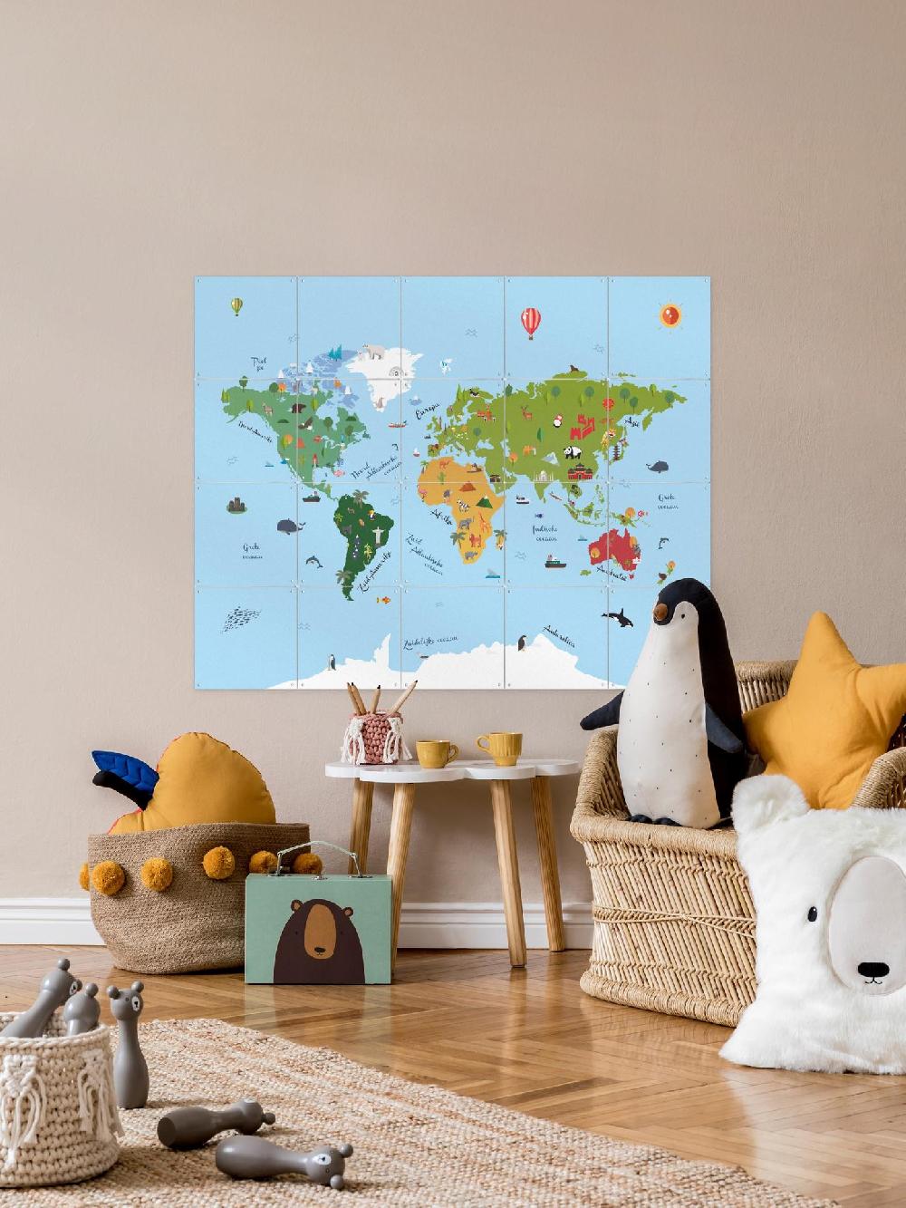 Ixxi Kunst In Kaart World Map Kids Text Vanaf € 11