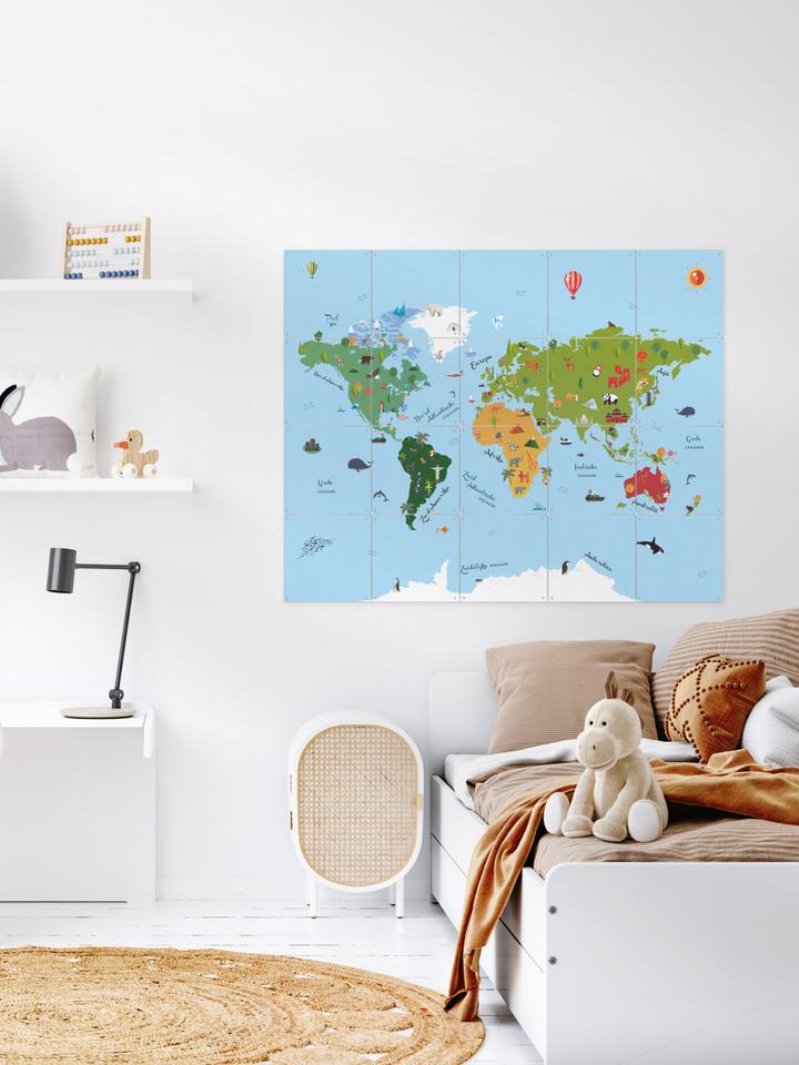 Ixxi Kunst In Kaart World Map Kids Text Vanaf € 11